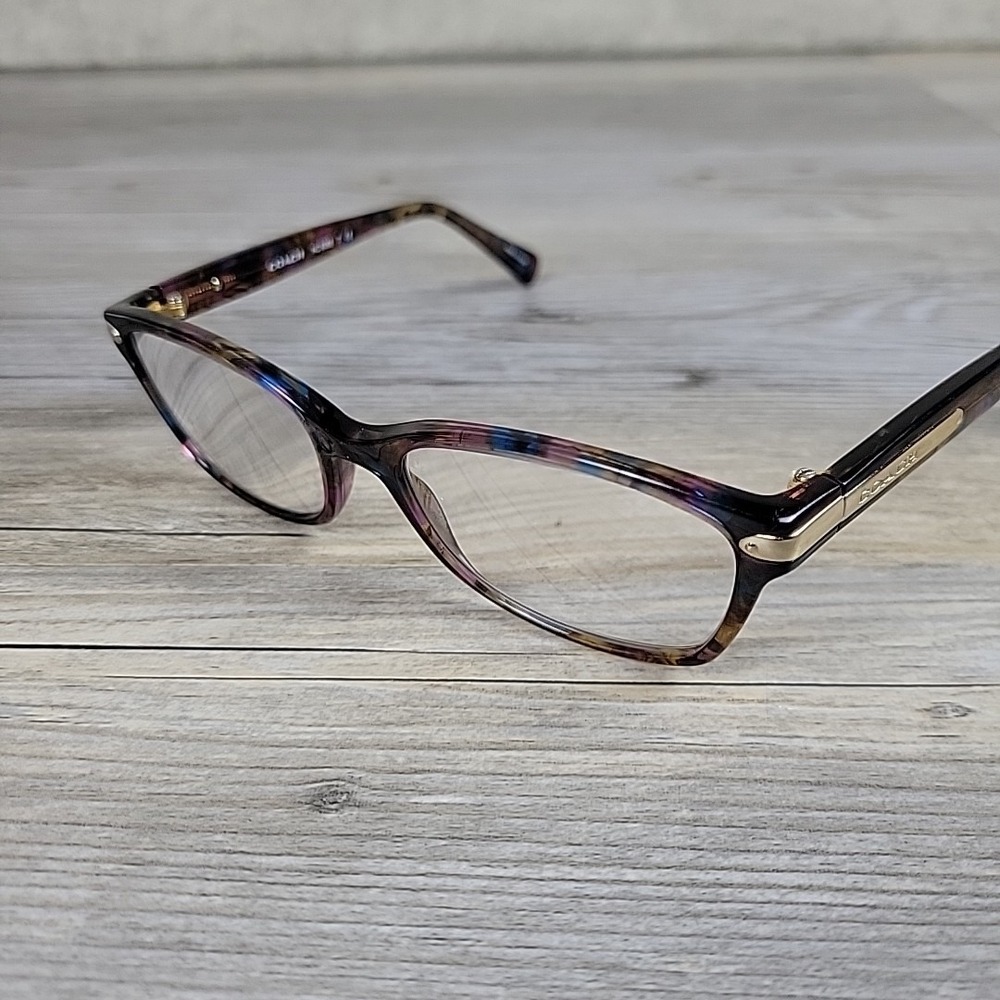 Coach Eyeglasses HC6065 5288‎ 51-17-135 Confetti PURPLE FRAMES ONLY